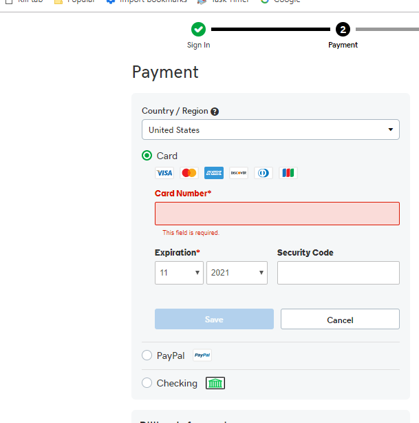 Domain name final payment