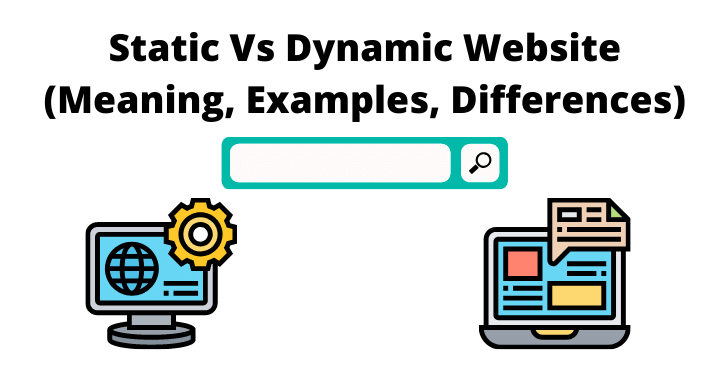 static website and dynamic website examples